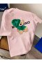 Cute Bear Print Casual T-Shirt for Women - Short Sleeve, Round Neck, Soft Polyester Knit