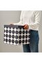 Tjena Black White Dot Pattern 32X35X32 Lid Decorative Storage Box Organizing Box