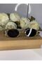 LUCETTE GOLD BLACK SUNGLASSES