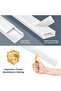 4pcs 62.8in Cable Cover Wall, White Wire Cover for Wall, Paintable Cord Cover Wall Kit, Cord Hide... - 4