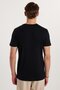 Men's Slim Fit Slim Fit 100% Cotton Soft Texture Printed Black Crew Neck T-Shirt - 5