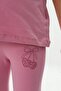 Girl's Heart Bow Printed Capri Suit - 5