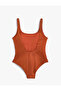 Basic Swimsuit U-Neck Strap Covered - 7