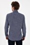 Men's Navy Blue Long Sleeve Shirt 50300538 -Vr033 - 5