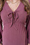 Pregnant and Maternity V-Neck Long Sleeve Woven Fabric Dress - 5