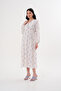 Pregnant and Maternity V-Neck Long Sleeve Woven Fabric Dress