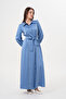 Royal Blue Embellished Maxi Dress - 3