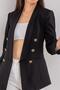 90599 6 Gold Button Detail Blazer Women's Jacket - 3