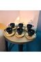 6-Person Porcelain Coffee Set Bamboo Black - 6