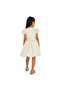 Lemon/Gold Bow Jacquard Dress - 4