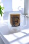 Double Walled Borosilicate 350ml Lettered Glass Mug Cup Kw-384 - 2