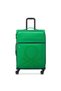Color Block Softside 69cm 4 Double Wheel Expandable Check-In Luggage Trolley Green