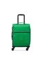 Color Block Softside 55cm 4 Double Wheel Expandable Cabin Luggage Trolley Green