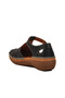 Black Genuine Leather Women's Sandals 25190247 Y Z - 4