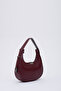 Claret Red Shk110 Special Adjustable Strap Zippered Hand, Arm and Shoulder Bag L:17 W:27 W:7 cm - 2