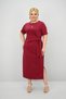 Women's Plus Size Short-Sleeve Tie-Detail Waist Dress 5303-25