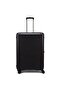 Celestra 76.5cm Hardcase Expandable 4 Double Wheel Check-In Luggage Trolley Black