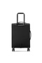Color Block Softside 55cm 4 Double Wheel Expandable Cabin Luggage Trolley Black - 4