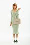 Cream U45 Snap Closure The Tote Bag Embroidered Canvas Fabric Daily Women's Shoulder Bag 25x30 - 9