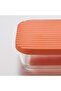 HAVSTOBIS Glass Food Container with Lid 700ml, Transparent/Multicolour 2 Pack | IKEA - 4