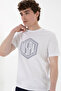Men's Regular Fit Crew Neck White T-Shirt 50300382-Vr013 - 3