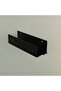 Modern Bathroom Shower Shelf, Metal, 37X10 Cm, Black, with Shampoo and Toothbrush Holder - 3