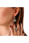 Sultan Taci Women's 2-Piece Jewelry Set Earrings Necklace Set Copper Hand Made Crystal Stone Does Not Turn Black - 2