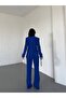 Navy Blue Button Suit - 6