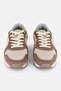 Women Lace Up Casual Shoe, Beige/Brown - 4
