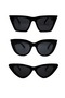 Women's Sunglasses 3-Piece Uv400 Sun Protection