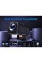 Mini Portable Auto Keystone Projector, 4K FHD 1080P Smart Projector Support with WiFi 6, BT 5.0 - 2