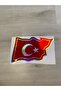 Wavy Turkish Flag Hologram Sticker Large Sticker Paste Car Lorry Truck Stuffed 32cm
