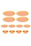 12-Piece Gradient Orange Dinnerware Set Service for 4 with Plates & Bowls - 4