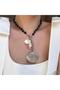 تصميم قلادة صدف مطرز باللون الأسود - 2