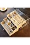 Transparent Jewelry Box with 3 Drawers Compartments | Jewelry Storage Box 13X23X10 cm
