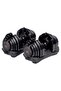 40KG PAIR of Automatic ADJUSTABLE DUMBBELLS with 17 Different Weights Adjustment and Weighing Board
