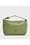 Green Solid Handheld Bag
