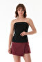 Basic Strapless Bustier with Side Slits