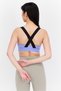 Women Lightly Padded Brand Logo Sports Bra, Purple - 3