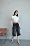 Baggy Smoked Shorts Jean - 4