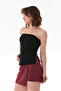Basic Strapless Bustier with Side Slits - 4