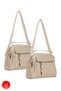 Women's Daily Cream Hand and Shoulder Bag 2 Bags