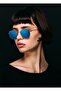 نظارة شمسية سداسية الشكل بمرآة زرقاء RB3548N 001/9O مقاس 54 - 3