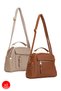 Women's Daily Tan and Mink Hand and Shoulder Bag 2 Bags