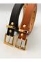 2cm Blindfolded Gold Buckle Women's Belt Trouser Belt Dress Belt Shirt Belt Coat Belt - 2