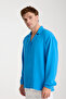 Baby Boy Blue Wrinkle Resistant Linen Look Relaxed Fit Long Sleeve Aerobin Shirt - 3