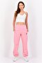 Women Brand Logo Joggers Pants, Pink - 2