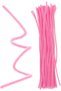 50 Pieces - Pink Colored Chenille, Feather Wire, Educational Chenille Set, 30 Cm, Plush Wire - 3