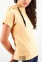 Women Sportswear Fit Hooded Top, Orange - 4