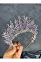 Elisa Model Beaded Bridal Crown Henna and Hair Accessory - 7
